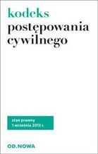 KODEKS POSTĘPOWANIA CYWILNEGO 1.09.2013