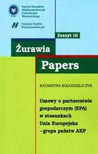 UMOWY O PARTNERSTWIE GOSPODARCZYM (EPA) W STOSUNKACH UNIA EUROPEJSKA-GRUPA PAŃSTW AKP